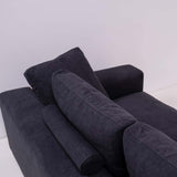 Vintage Slate Grey Fabric Sectional Sofa by Flexform