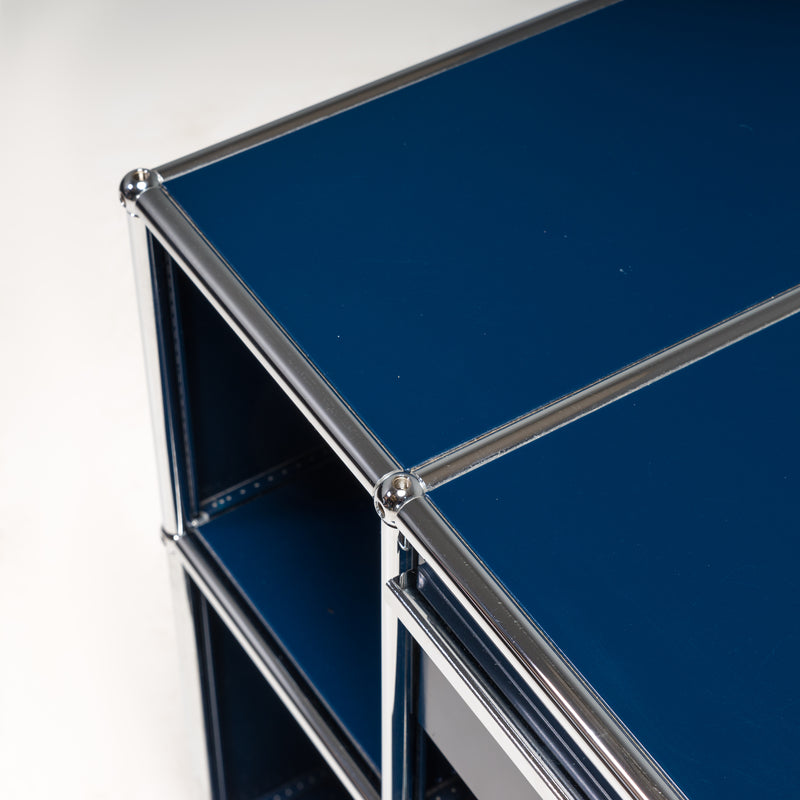 USM Haller Swiss Steel Blue Sideboard