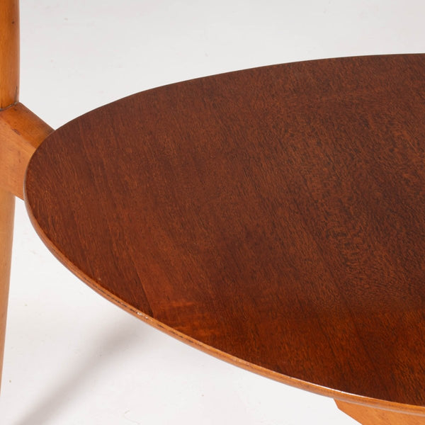Hans Wegner for Fritz Hansen FH4103 Beech & Teak Heart Chairs @ REHAUS