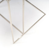 Minotti by Rodolfo Dordoni Leger Brushed Steel Side Table