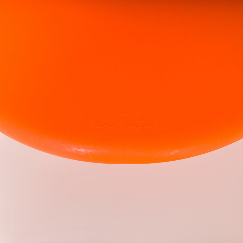 Mid-century Modern Orange Panton Chair by Verner Panton for Vitra, Set of 8