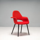 Charles Eames & Eero Saarinen for Vitra Red Organic Dining Chairs, Set of 7