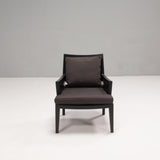 Flexform Betty Dark Walnut and Grey Armchair, Set of 2