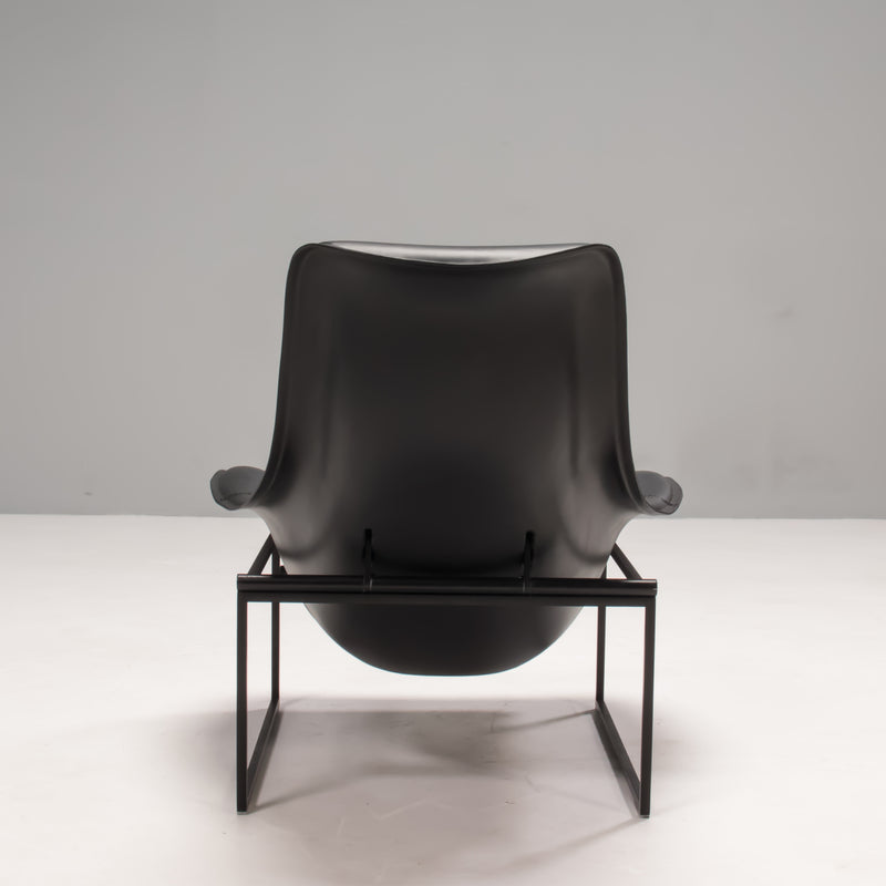 B&B Italia by Antonio Citterio Mart Relax MPRN_1 Black Leather Lounge Chair